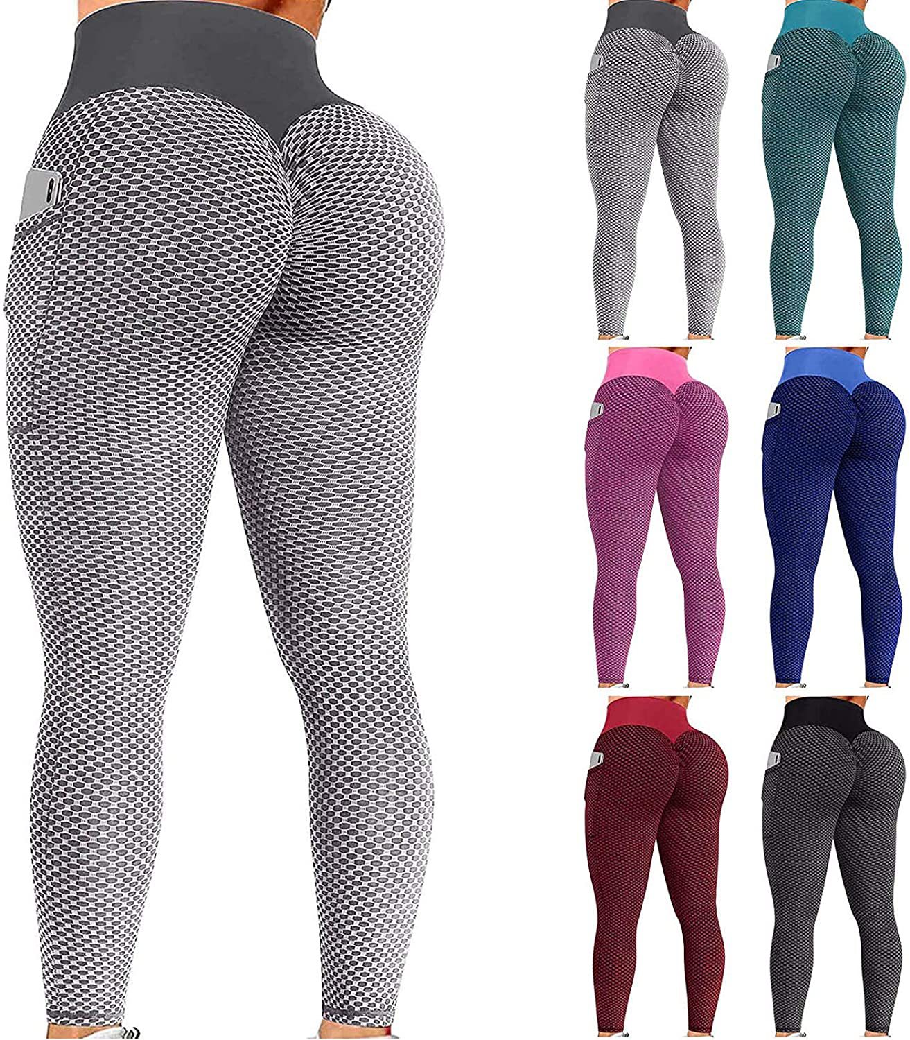 

6 colors Fashion yoga Pants for girls Leggings plus size gym stretch sport pant Fitness high waist lift buttock Tummy Control Running Tights legging, See the picture