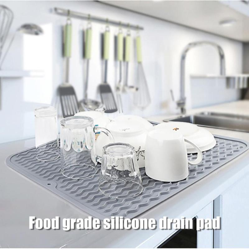 

Mats & Pads Place Mat Silicone Asphalt Pad With Multi - Function Heat Insulation Kitchen Bar Dish Drying Placemat Tool #529