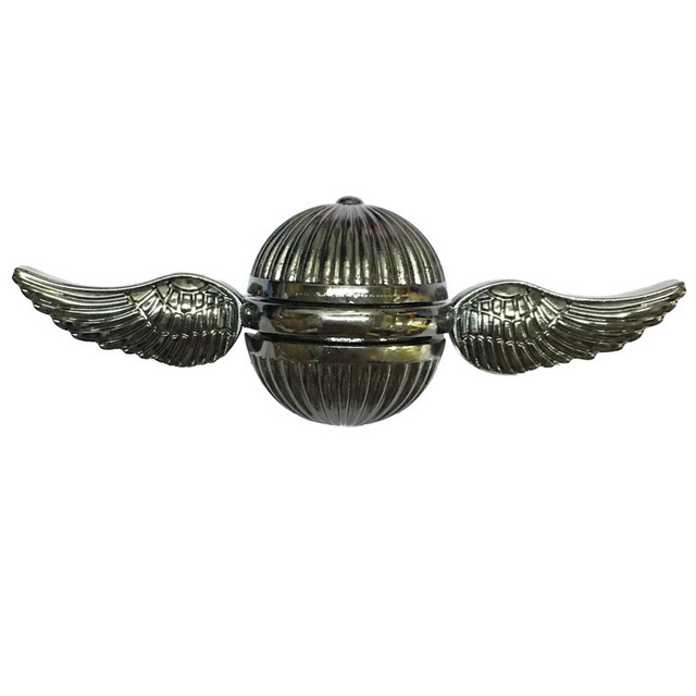 

Golden Snitch Fidget Fingertip Gyro Magic Toys with Wings Relief Stress Metal Cupid Hand Spinners Rainbow