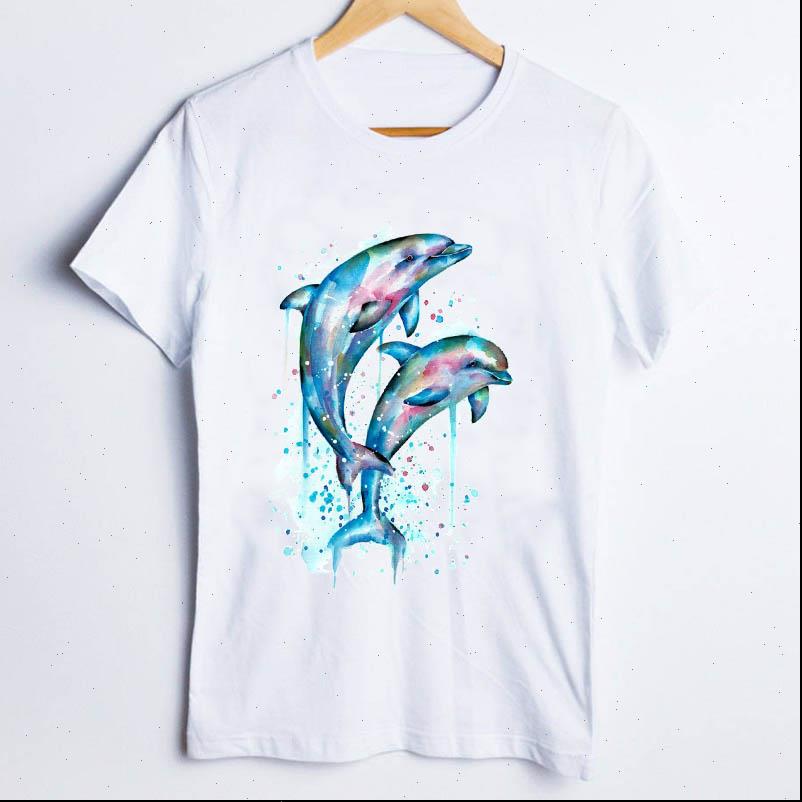 

tees fashion whale spring autumn womens t shirt animal 90s clothes clothing, White