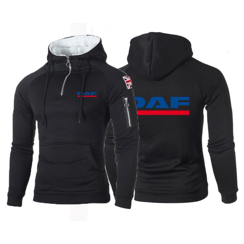 

Men' Hoodies & Sweatshirts DAF TRUCKS Logo Printing 2021 Hoodie Casual Sports Solid Color Spring, Autumn And Winter Long-sleeved Cotton, Blue