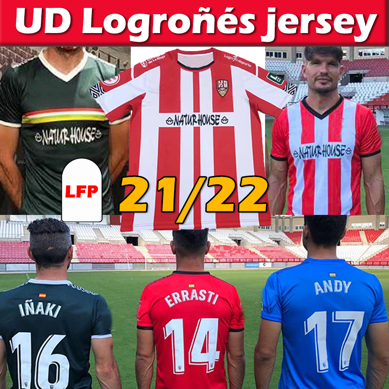 

2021 2022 UD Logroñés Soccer Jerseys 21/22 Logrones ZELU Vitoria ANDY NAKI ERRASTI ZELU home away RONI football shirt MEN Hombres Uniforms, 21 22 home