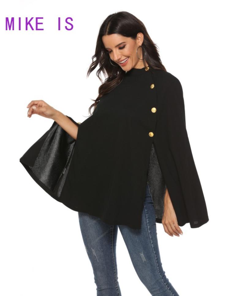 

Oversize Sweater Women Cloak Jumper England 2021 Winter Long Knitted Black Loose Shawl Streetwear Poncho Pullovers Plus Size Top Women' Swe