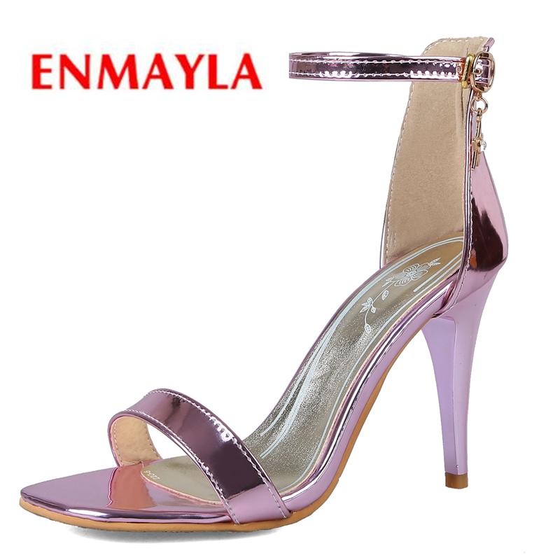 

Basic Casual Buckle Strap Women's Shoes 2021 Summer Fashion Super High Sandals Big Size 34-43 LY1027, Black