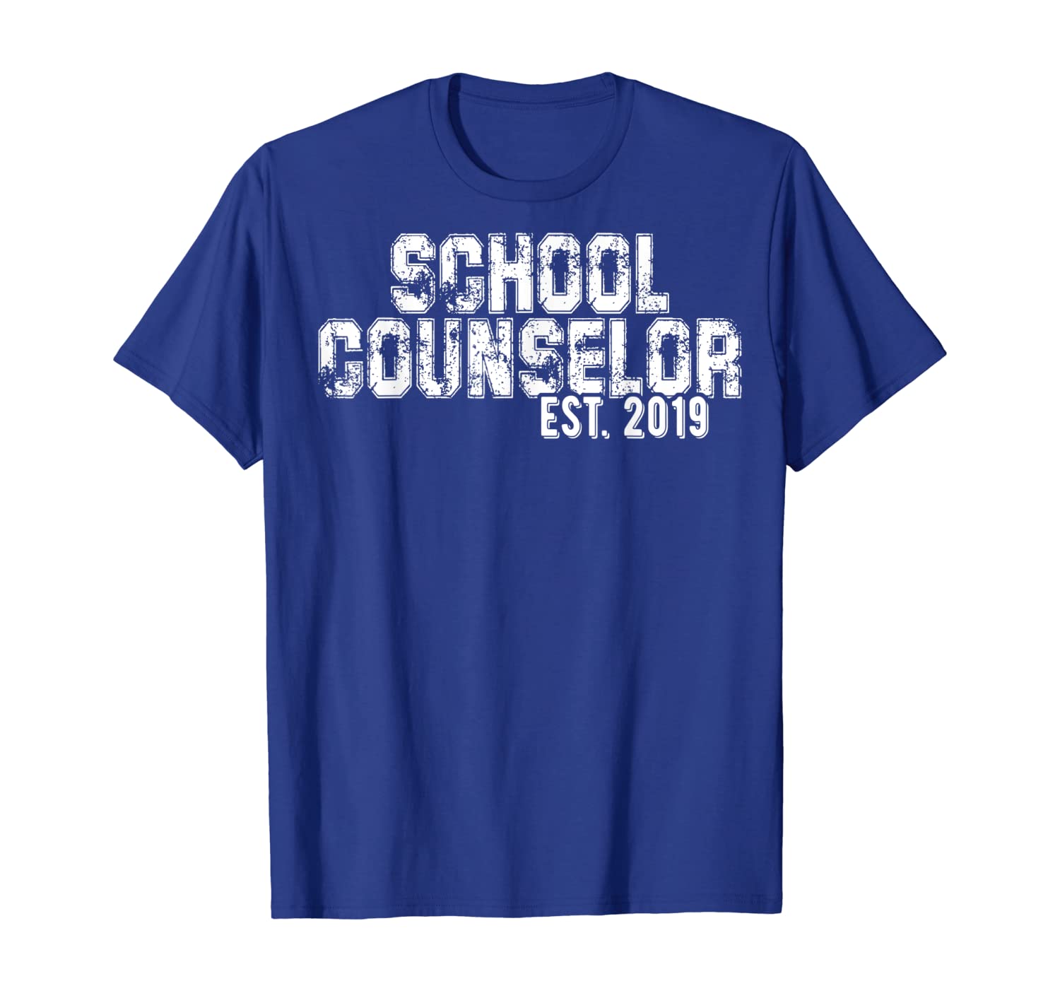 

Gift for New School Counselors est 2019 T-Shirt, White;black