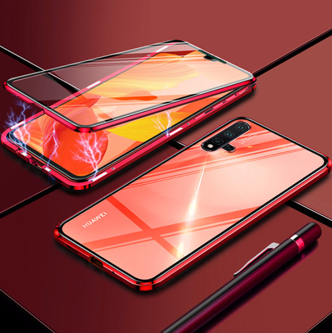 

Double Sided Magnetic Glass Cases For Huawei P40 P30 P20 Pro Metal Magnetics Case For Honor 10 Lite 8X P Smart Z Y9 2022 Cove, Blue