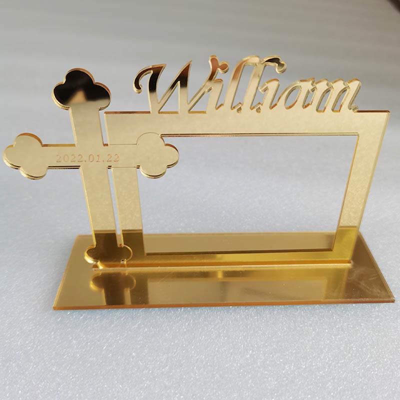 

Other Event & Party Supplies 20pcs 12*8cm Custom Acrylic Po Frame Babyshower Favor Decors Personalized Baptism Christening My First Communio