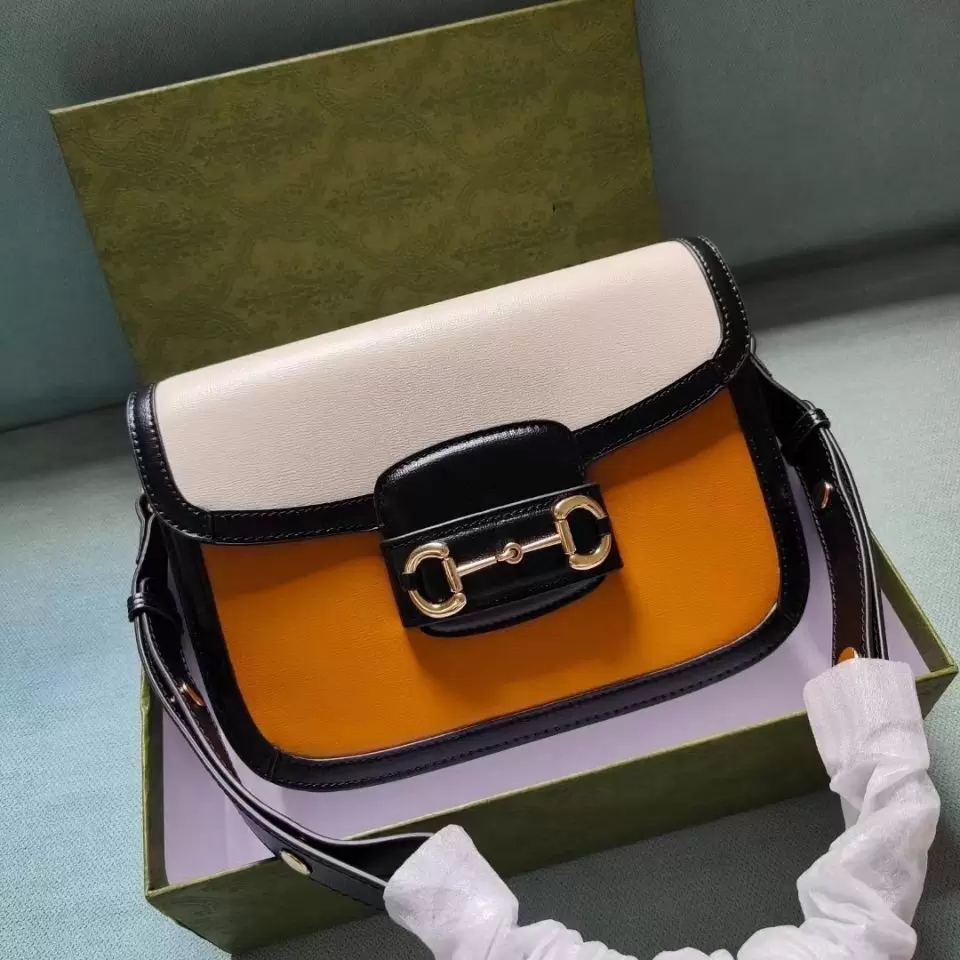 

designer woman bag high quality leather handbag horsebit real shoulder vintage Casual crossbody bags 87887, Red