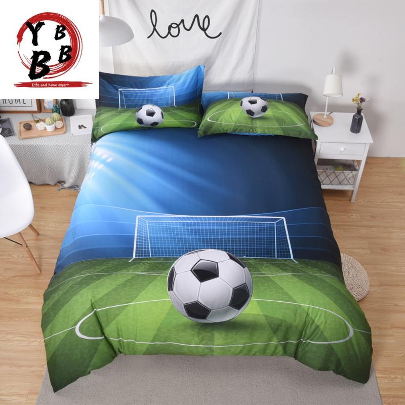 

Bedding Sets 3D Football Soccer Set 3pc Boy Girl Bedspread King Full  Queen Size Duvet Quilt Cover Pillowcase Green Home Textile, Style9