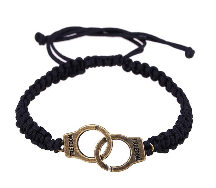 

Partners In Crime Handcuff Bracelet For Women Men Friendship Friend Couple Matching Bracelets GC612