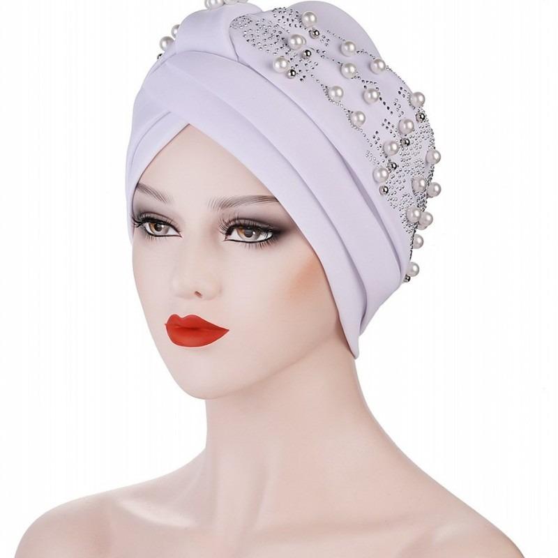 

Ethnic Clothing Muslim Turbans Women Hats Fashion Solid Cross Bandanas Bonnet 2021 Headscarf Islam Indie Head Wrap Ramadan Hijab Caps