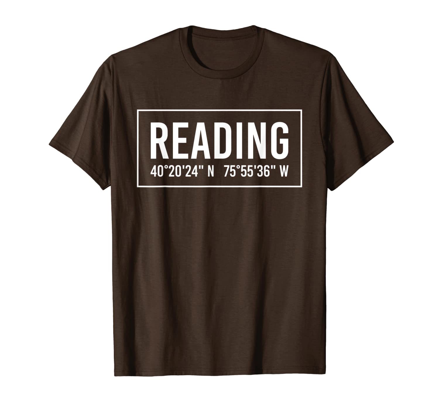 

reading pa pennsylvania funny city coordinates home gift t-shirt, White;black