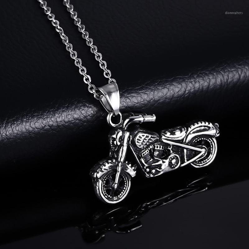 

Chains Personality Ghost Rider Motor Bike Pendant Necklace Jewelry Accessories Vintage Gothic Motorcycle For Men