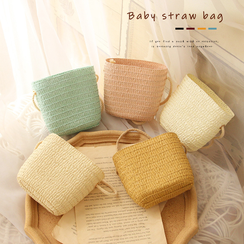 

Women Straw Bag For Girl Purse and Handbag Casual Ladies Shoulder Bag Coin Pouch Summer Small Woven Beach Messenger Bag, Mixed color