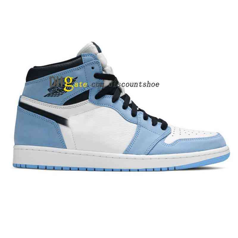 

1 High OG University Blue Basketball shoes 1s Sneakers 555088 134