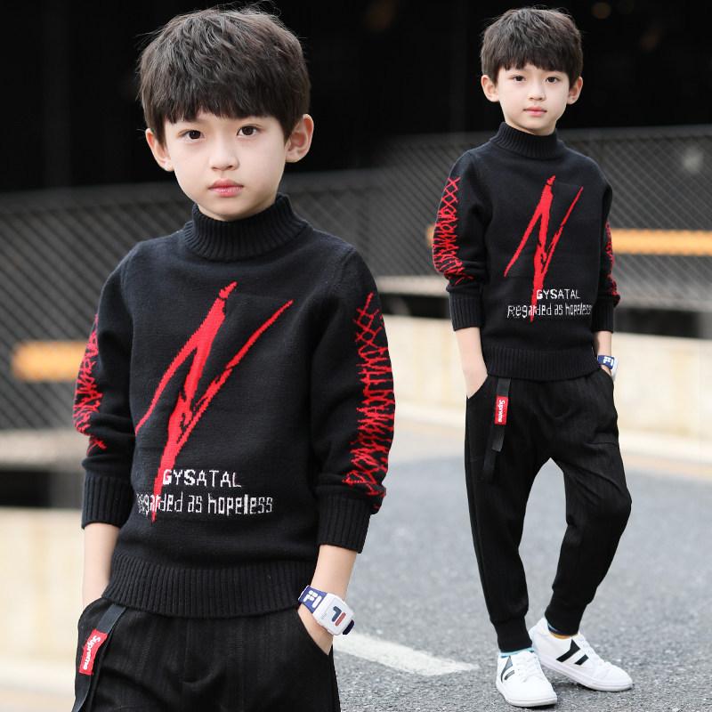 

Children's Sweater For 4 13 Years Kid Winter Warm Boy V-collar Boys Kids Clothes Clothing Cardigan, Blue