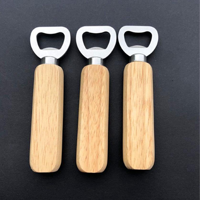 

Wooden Handle Bottle Opener Portable Beer Openers Bar Kitchen Party Tools Beer Bottle Opener Wine Bottle Opener FY4631