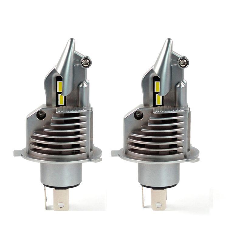 

Car Headlights 1pc Cars High Beam~ Dipped Beam Auto Grade Chips LED H4 Headlight Bulbs