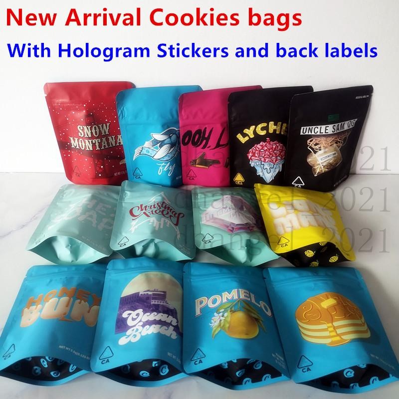

3.5g Mylar Bags COOKIES California SF White Runtz GEORGIA PIE MINNTZ Cake Mix Touch Skin Lemon nade jpackage packing