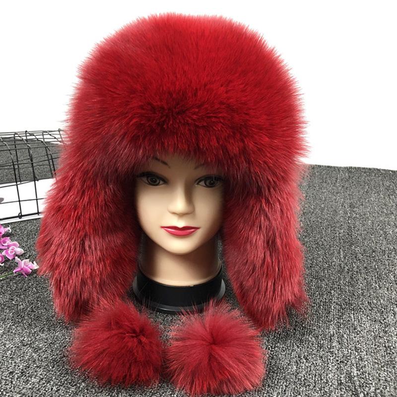 

Berets Winter Bomber Hat For Women Warm Russian Lady Fluffy Faux Fur Earflap Snow Caps Headwear Bonnet Outdoor Skiing 2021, 06