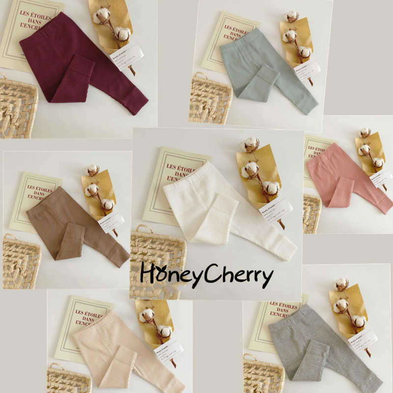 

Boy and girl baby leggings autumn models wild boys and girls pants toddler pants baby boy leggings 210701, Leather pink