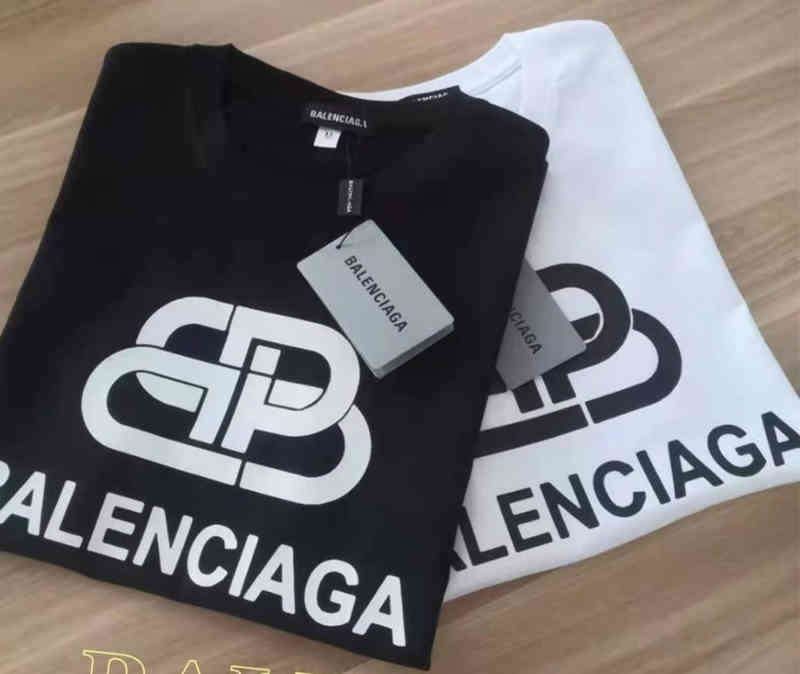 

Designer Trend T Shirt Spring Summer Balencaigas 2022 Shirts Pure Cotton Loose Korean Couple Neck Breathable Short Sleeve, White wheat ear