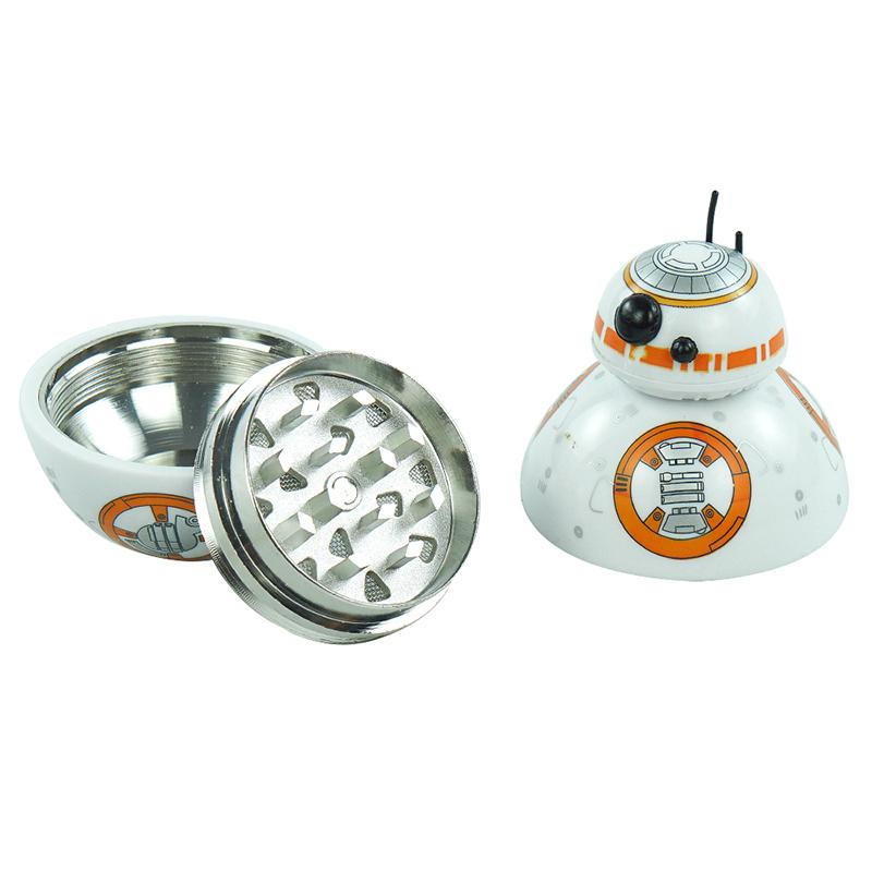

Unique Design 3 Layers Robot Shaped Grinder Tobacco Storage Gifts Smoking Accessories For Men Kitchen Gadget Pipes