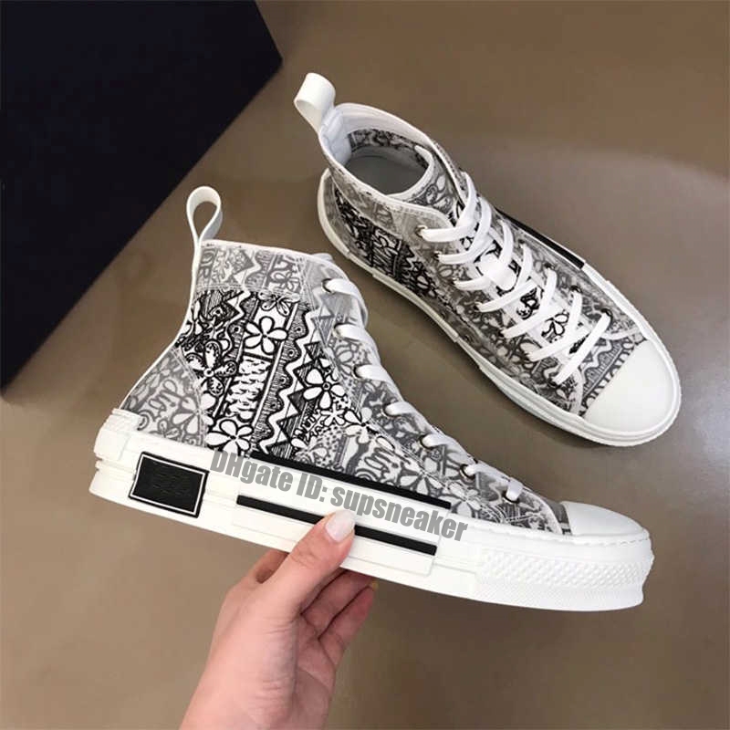 

Supsneaker Quality Men Womens B23 Oblique Technology Casual Shoes Outdoor Luxury Designers Canvas Sneaker Fashion Platform Flat Breathable Trainers, 22
