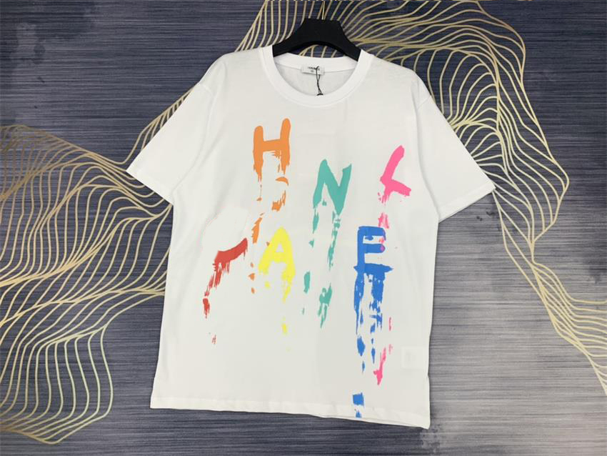 

2021 Luxurys designer men's t shirt letter print tops fashion casual trend summer breathable clothing men and women top quality clothes, White;black