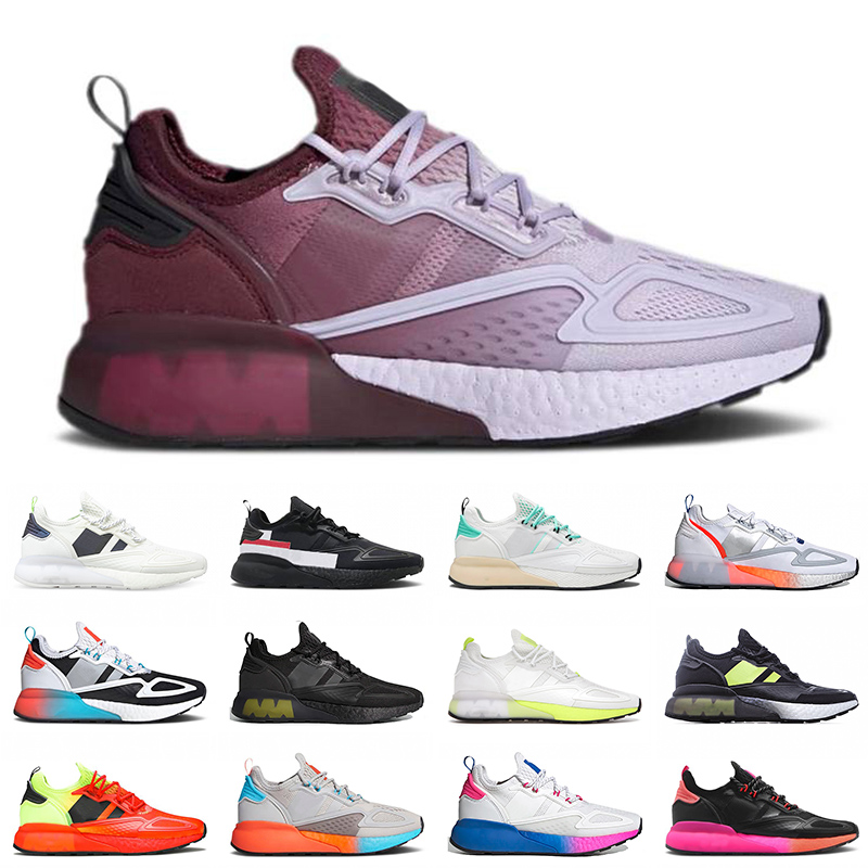 

Top Fashion Original ZX 2K Running Shoes For Mens Womens Cloud White Bold Black Future Purple Tint Outdoor Tennis Trainers Sneakers 36-45, C8 green 36-45