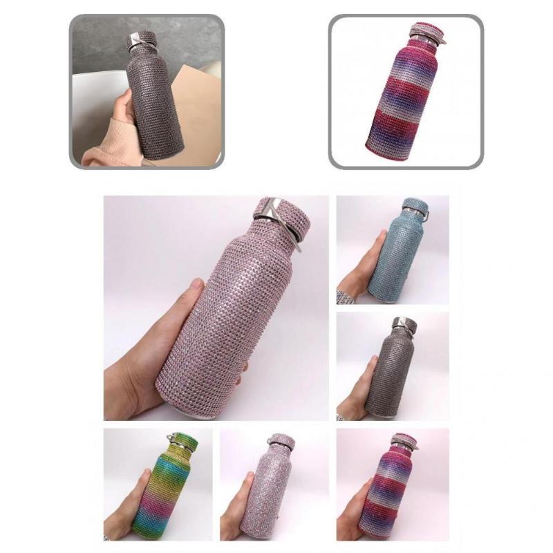 

Water Bottles Solid Exquisite Design Stainless Steel Insulated Glitter Bottle For Home, Colorful pink s
