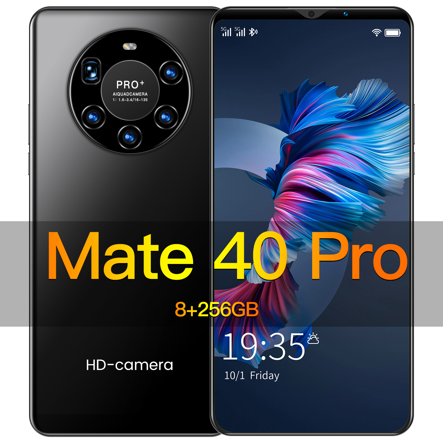 

Hawei Mate40 Pro Smartphone Android Celular 8GB 256GB Smart Phones Unlocked 5G 5000mAh 6.2 Screen Mobile Phones Global Version