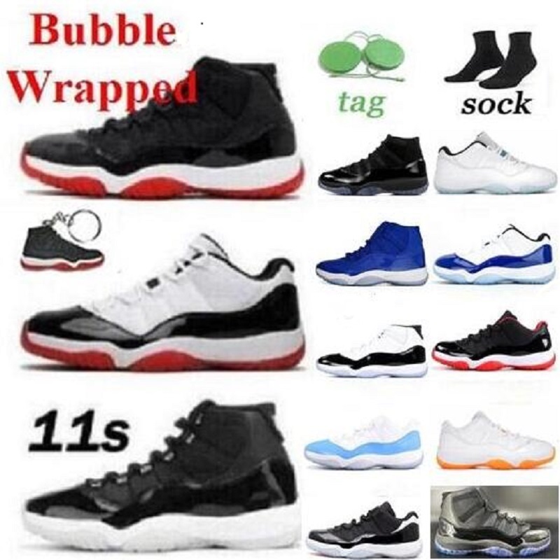 

With Box Top mens woman basketball shoes jumpman 11 low white bred 11s Concord 45 23 Space Jam Sports snake rose gold men women sneakers 25th Anniversary shoe Trainers, Color45