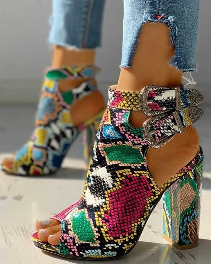 

2020 Nightclub Spring Serpentine Fashion High Heels Women Pu Leather Platform Sandals Party Wedding Shoes Y0721, Green