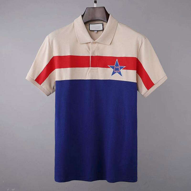 

2021 Brand Designer Summer Polo Shirt Embroidery Mens Polos T Shirts Fashion Style for Men Women High Street Tops Tee size -3XL