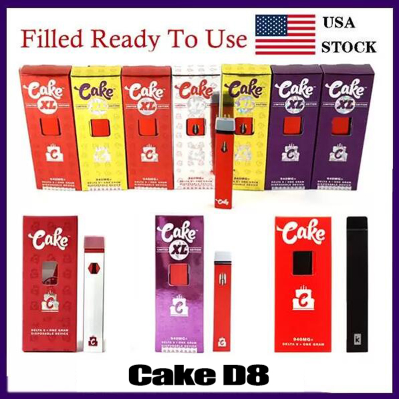 

Cake XL D8 Filled Disposable E cigarettes Device full gram 1ml Capacity Empty pod Rechargable Vape Pen 280mAh Battery For thick oil -1
