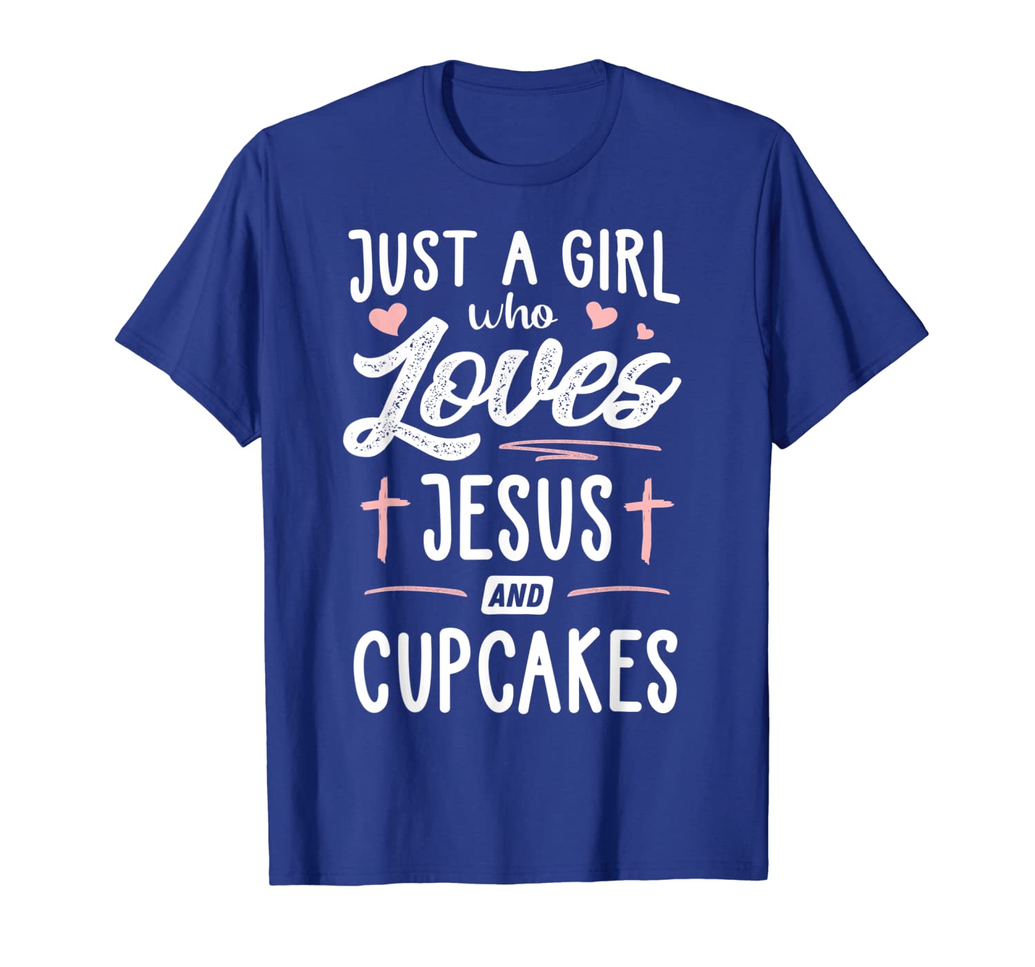 

just a girl who loves jesus and cupcakes gift women t-shirt, White;black