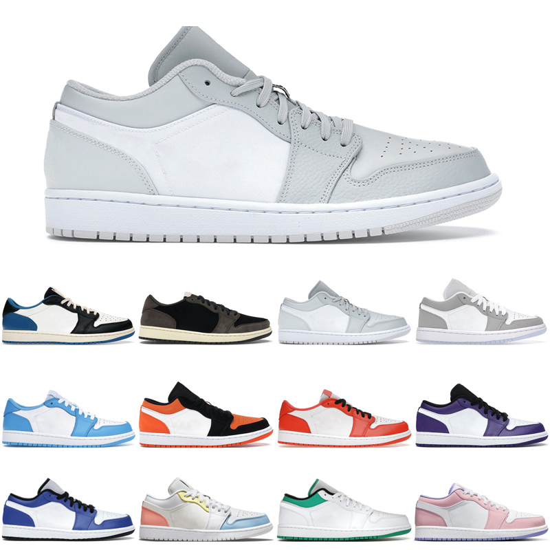 

wholesale 1s Low Basketball Shoes Travis Scotts x Fragment Men Women Jumpman Light Smoke Grey Black Toe UNC Court Purple Mens Trainers Sport Sneakers, #28 arctic punch 36-40