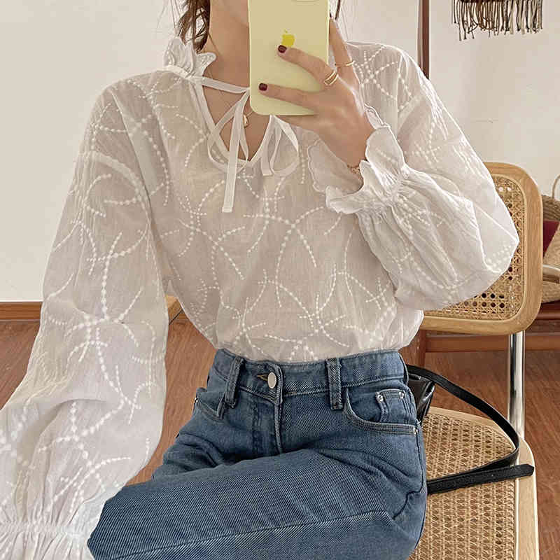 

Two Piece Dress Spring Retro Gentle Blouses Solid Loose Tops Streetwear 2021 Office Lady Casual Chic All Match Stylish Shirts 8VBP, White