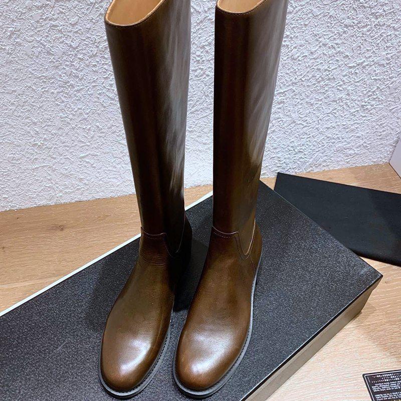 

Boots Winter Fashion Lady Buckles Long Boot Comfort Genuine Leather Designer Women Tall Knight Over Knee Brown, Black