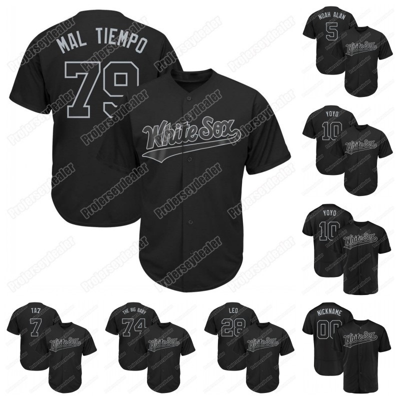 

79 Abreu Mal Tiempo 2019 Players Weekend Nickname Jersey Moncada YoYo Jimenez THE BIG BABY Anderson TA7 Sanchez NOAH ALAN, Blue;black