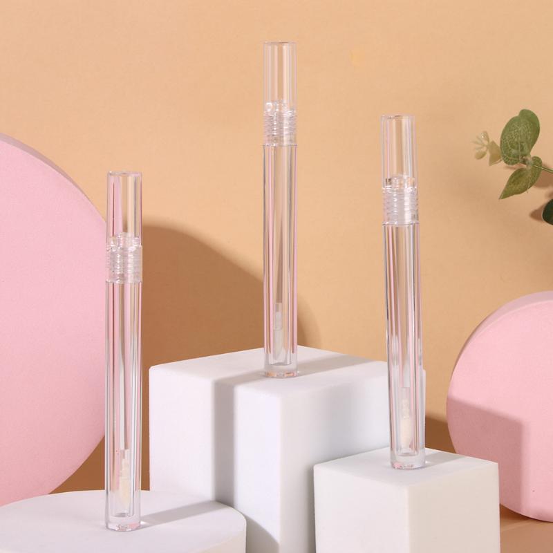 

Storage Bottles & Jars 5 Pcs Transparent Lip Gloss Tube Containers Clear Crystal Glaze Plastic Refillable Bottle Diy Cosmetics Container 1.6