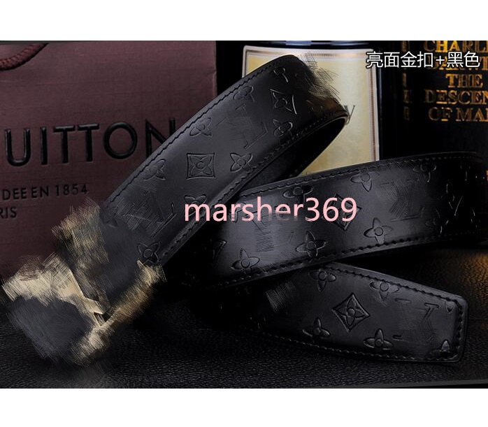 

051 lvlouisVitton FASHION Classic MENS BELT Men Women Belts Genuine Leather Belt Belts buckle Waist BELT