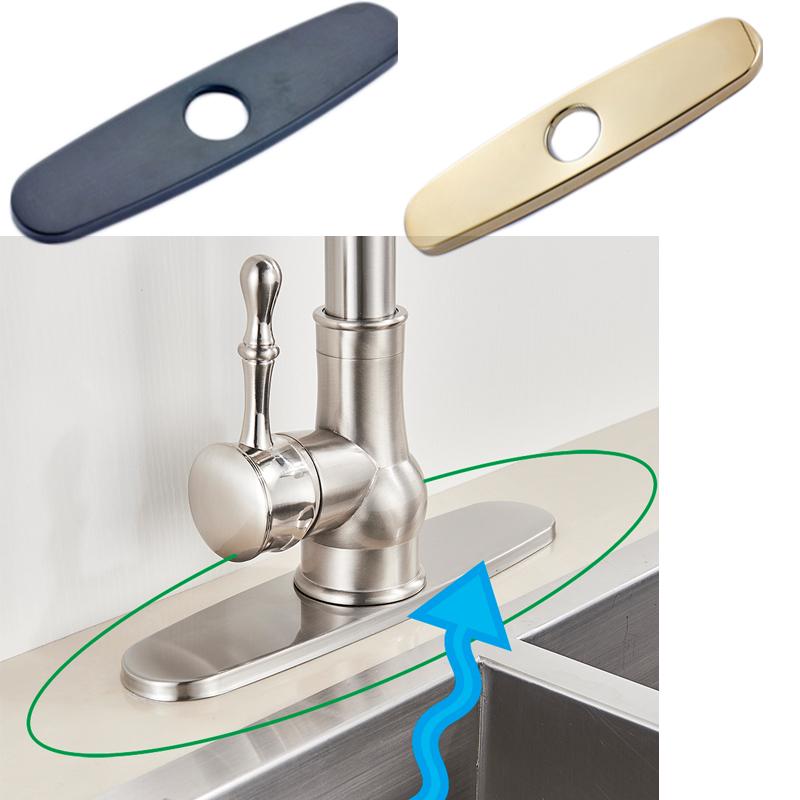 

Kitchen Faucets 10 Inch Hole Cover Plate Bathroom Faucet Accessories For 3 Holes Sink To 1