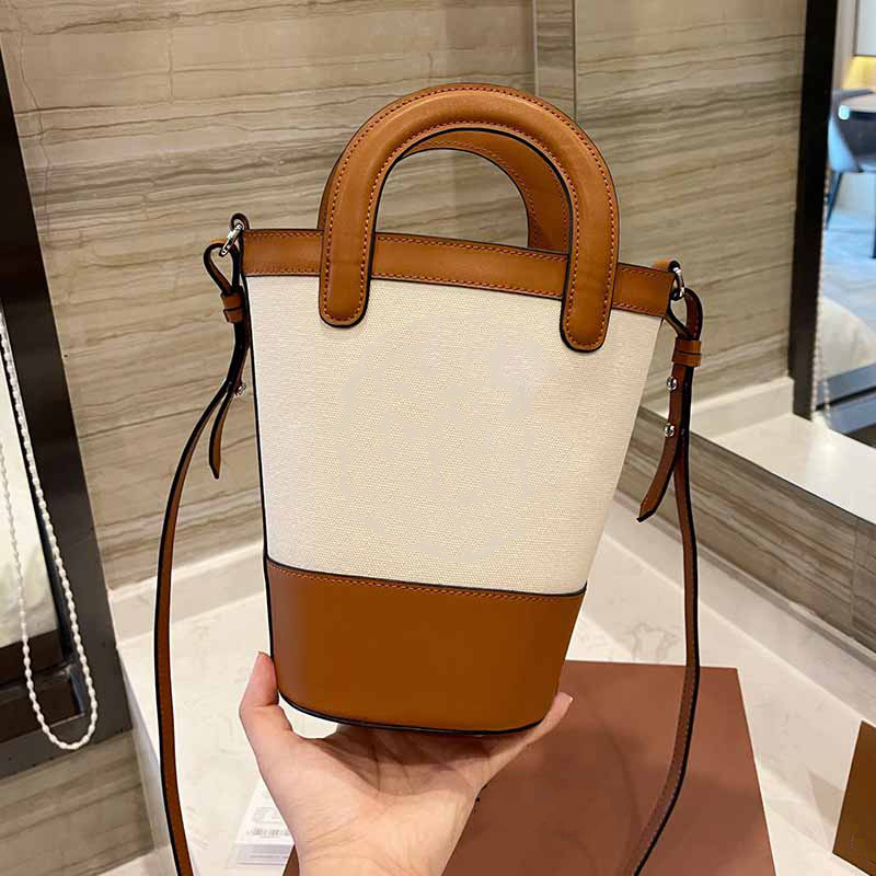 

Women Fench Fries Bucket Bag Classic Temperament Brand Shopping Bags Quality Cowhide Leather Handbag Long Shoulder Starp, Blue