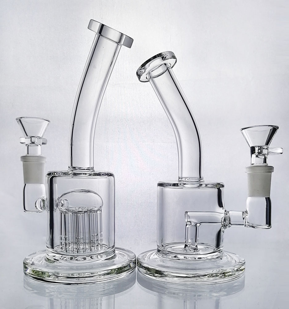 

Thick Glass Bong Hookahs 8 Arms Tree Percolator Bubbler Perc Oil Rigs Dab Rig with 14mm Male Bowl Piece Joint Water Pipes