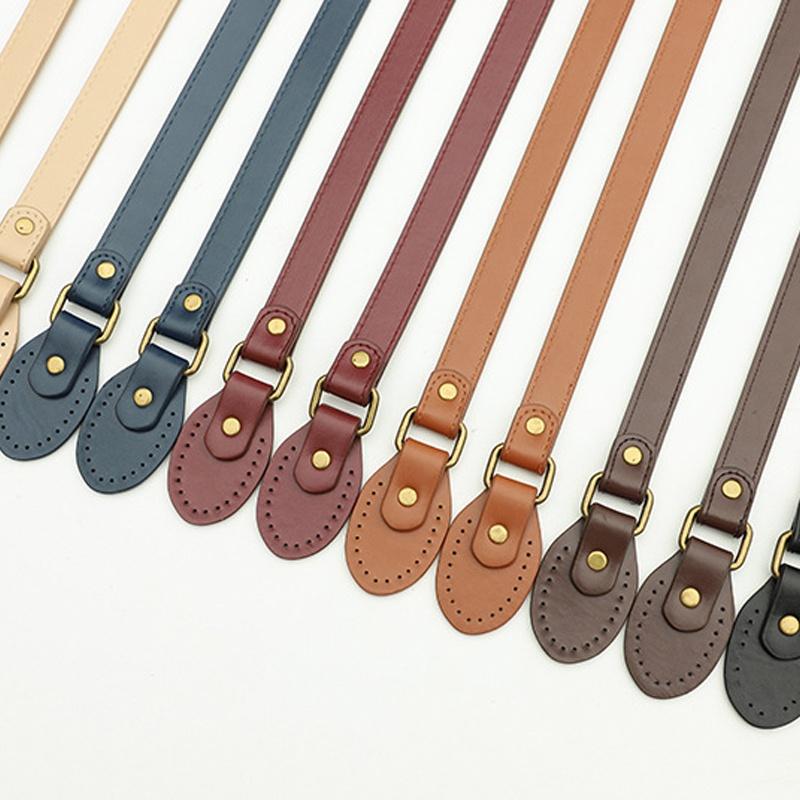 

62cm Bag Strap Adjustable Solid Color Handles Shoulder Handbag Band Detachable PU Leather Belt Parts & Accessories