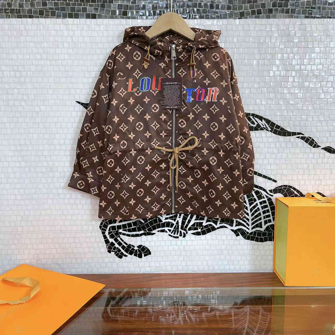 

high-end kids jackets L*home autumn and winter men's and women's same style windbreaker jacket coats size -160 Adjustable waist, 03