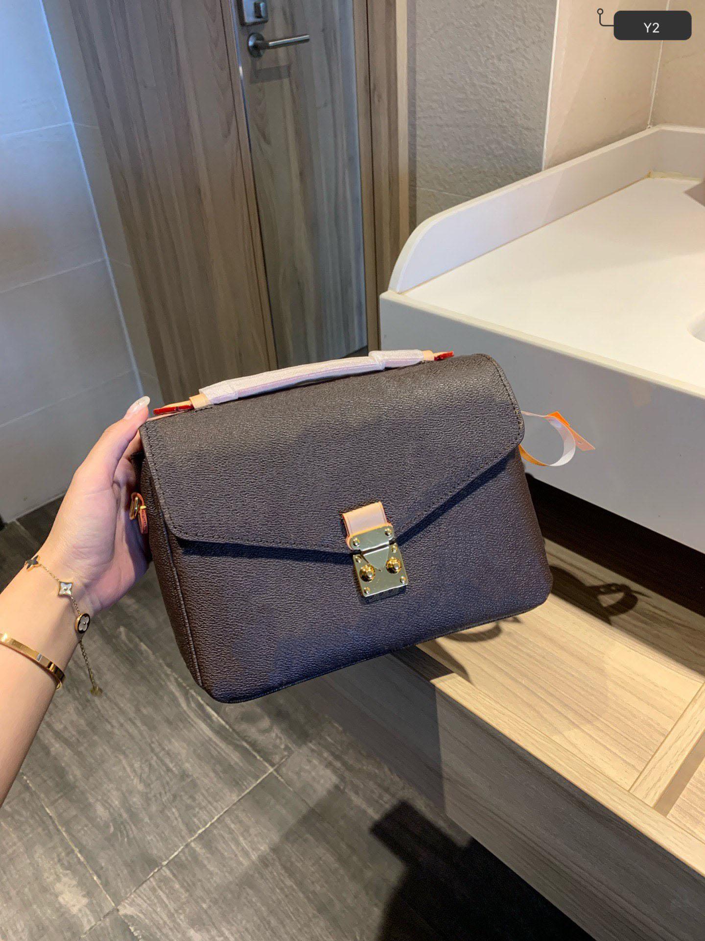 

2022 Top Quality POCHETTE METIS Handbags Women Leather Shoulder Bags Luxury Messenger Cross Body Bag Purse M41487, Shipping