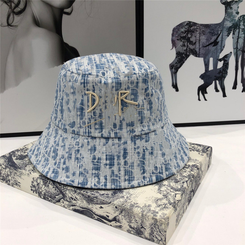 

2021 Oblique Designers Bucket Hat Women Hats and Caps Patchwork Washed Denim Bucket Hat Solid Wide Brim Cotton Beach Two-Sided Fishing Cap01, Blue;gray